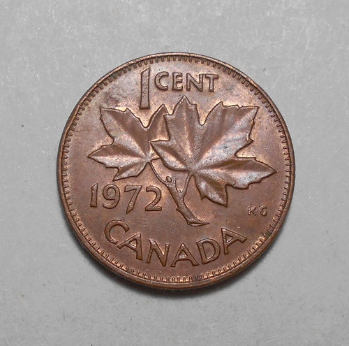 Canadá Moneda De 1 Cent 1972 - Km#59.1 