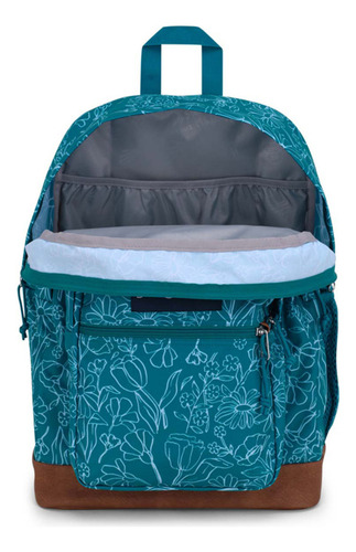 Mochila Jansport Cool Student Color Delightful Daisies Green