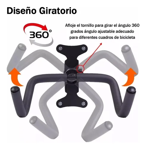 Soporte Para Bicicleta Doble Gancho Porta Bicicleta De Pared