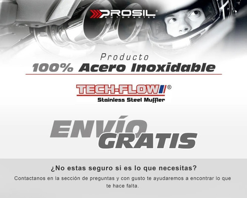 Silenciador Deportivo Tech-flow Nash Muffler 2x2 5x11x22