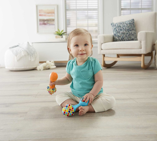 Maracas Rattle 'n Rock De Rattle Fisher-price, Color Azul/na