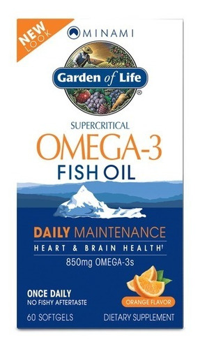 Garden Of Life | Omega 3 Fish Oil | 850mg  | 60 Softgels  