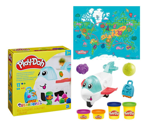 Play Doh Starters Kit Inicial Avião Explorador F8804 Hasbro