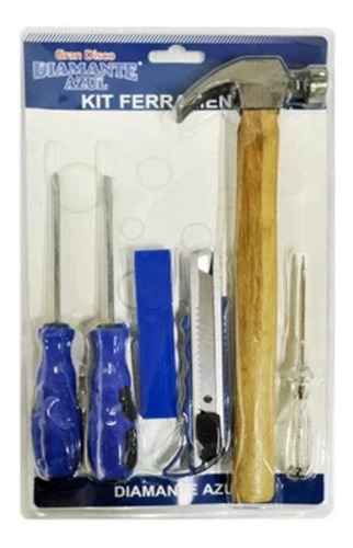 Imagem 2 de 7 de Kit Ferramentas 6 Peças Diamante Azul - Gran Disco