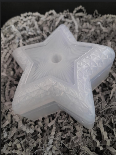 Molde Silicon Diseño Soporte De Anillos Estrella