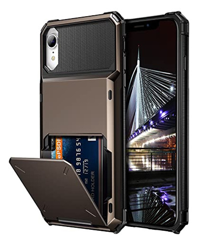 Vofolen Para iPhone XR Case Wallet Id Slot Credit Hy7tf
