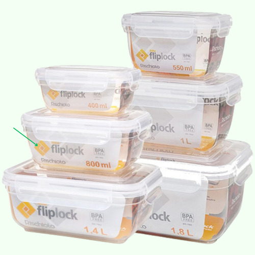 Kit 12 Pote Transparente 800ml Marmita Fit Trava Hermetico