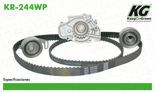 Kit De Distribucion Con Bomba De Agua Accord 1994-1997 2.2l