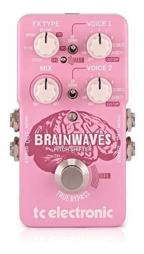 Pedal Tc Electronic Brainwaves Pitch Shi Whammy Octavas Coro Color Rosa Chicle