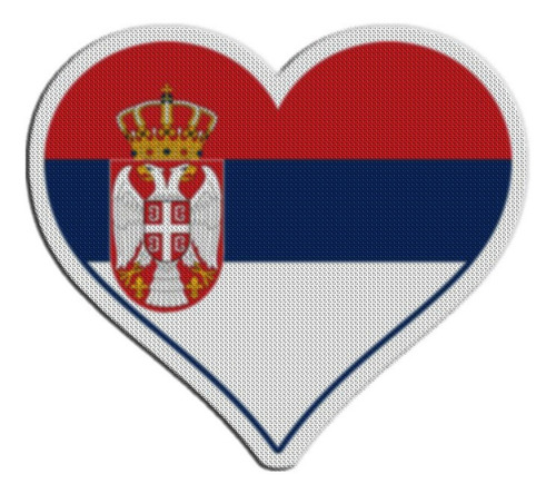 Parche Bandera Corazon Serbia