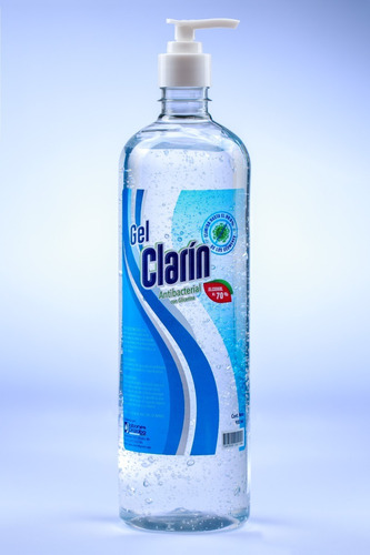 Caja Clarín - Gel Antibacterial - 12 Botellas De 900ml