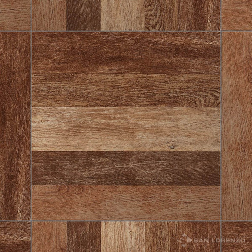 Imagen 2 de 8 de Piso Ceramico 45,3x45,3 Madera Taracea Mix San Lorenzo