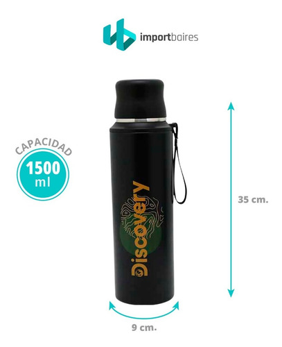 Termo 1.5 Lts Acero Inoxidable Pico Matero Discovery