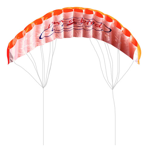 Playa Paracaídas Orange Kite Sports, Doble Línea, Paracaídas