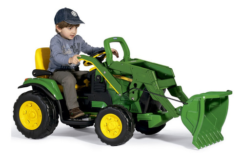 Imagem 7 de 8 de Mini Trator Eletrico Até 40 Kg Com Pá Bateria John Deere Peg