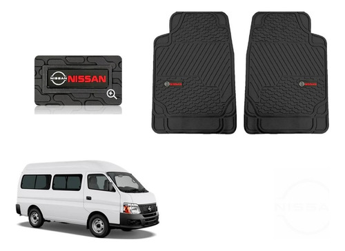 Par Tapetes Delanteros Logo Nissan Urvan E25 2002 A 2013 14