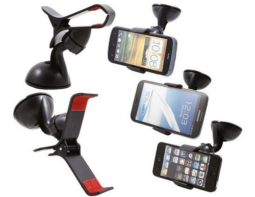 Soporte Auto Celular iPod Gps Camara Premium Gopro 360°