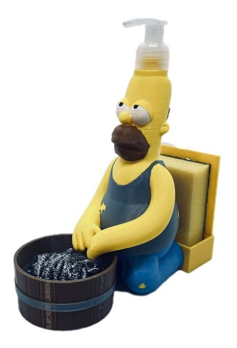 Homero Porta Esponja, Virulana Y Dispenser Detergente - D3d