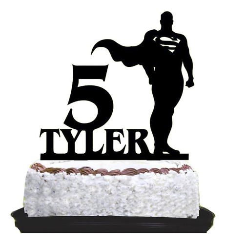 Cake Topper Adorno Torta - Cumple Superman Personalizado