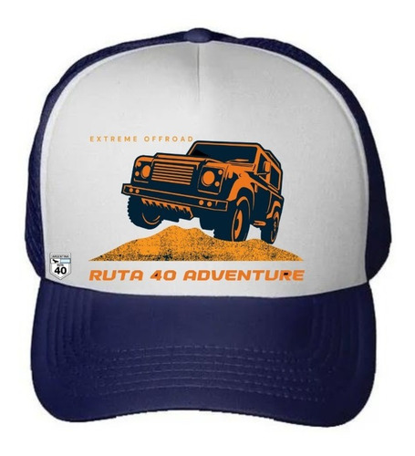 Imagen 4 de 6 de Gorra Trucker Four By Four Curva Regulador Doble