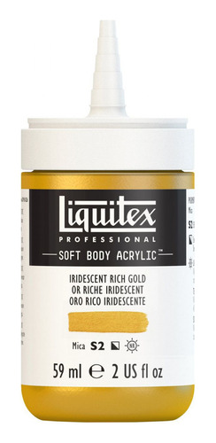 Tinta Acrílica Liquitex Soft Body 59ml S2 Iridescent Gold