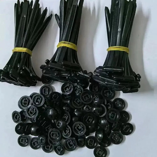 50 Unidades De Braçadeira De Fivela De Nylon Universal