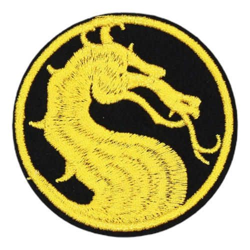 Parche Logo Mortal Kombat - Videojuego - Adherible Para Ropa