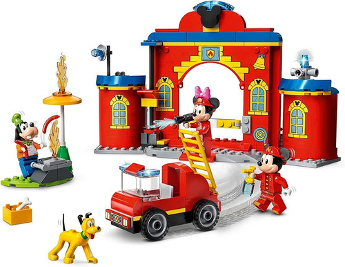 Kit Lego Disney Parque Y Camión De Bomberos Mickey 10776 144