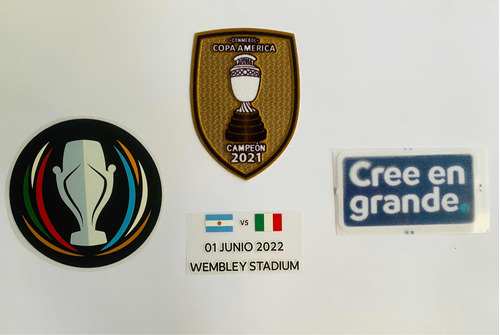 Set De Parches Fútbol Finalissima 2022 Argentina