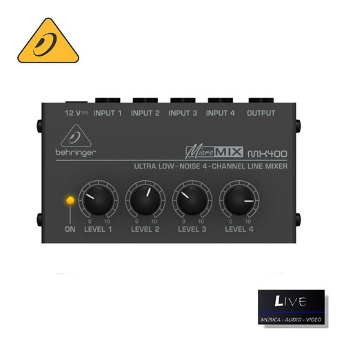 Micro Mezcladora Mixer Behringer Micromix Mx400 + Garantía