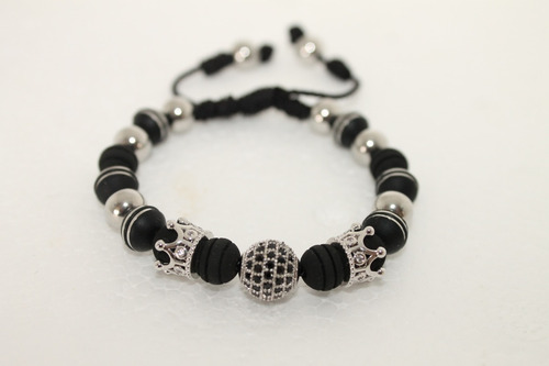 Pulseras Neopreno Acero Inoxidable Con Dije Caballero 7v
