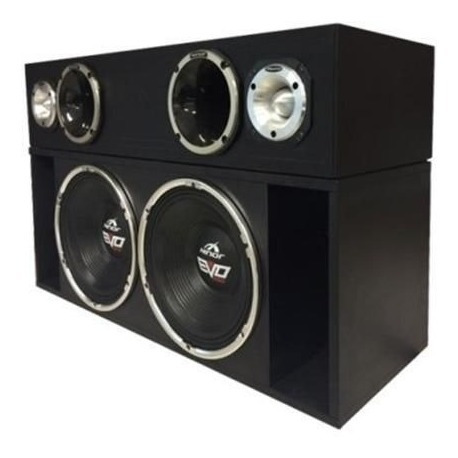 Imagem 2 de 5 de Caixa Box Trio Evo 550 1550w Rms Trio Som Automotivo