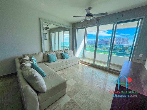 Cad Kabah 803. Departamento En Renta Vacacional Con Terraza En Acapulco Diamante