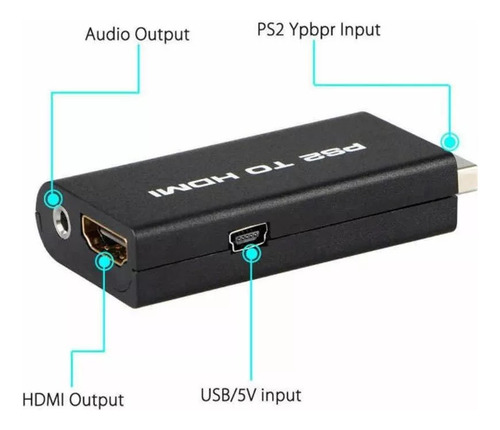 Conversor Adaptador Para Playstation 2 Ps2 A Hdtv C/auxiliar