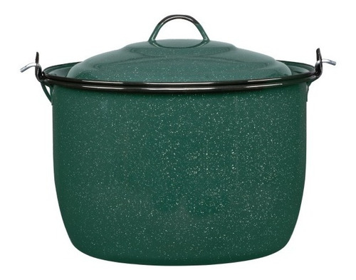 Imagen 2 de 10 de Batería De Cocina Clásica De Peltre 12 Piezas Verde Cinsa