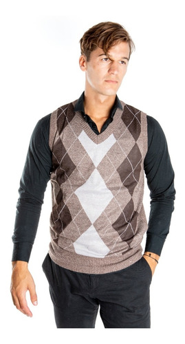 Sweater Hombre Chaleco Sin Mangas Rombo Olegario 