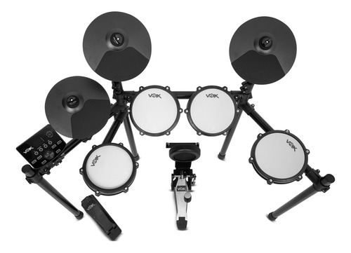Bateria Eletrônica Voik Boost-700 Com Midi Profissional Cor Preto