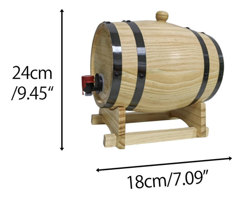Barril De Vino De Roble De 1l/1,5 L/3l, Accesorios Para 1l