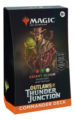 Mtg Outlaws Of Thunder Junction Deck Desert Bloom  6 Madtoyz