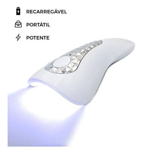 Mini cabina, linterna portátil, LED, UV, inalámbrica, gel, secado en gel, color blanco