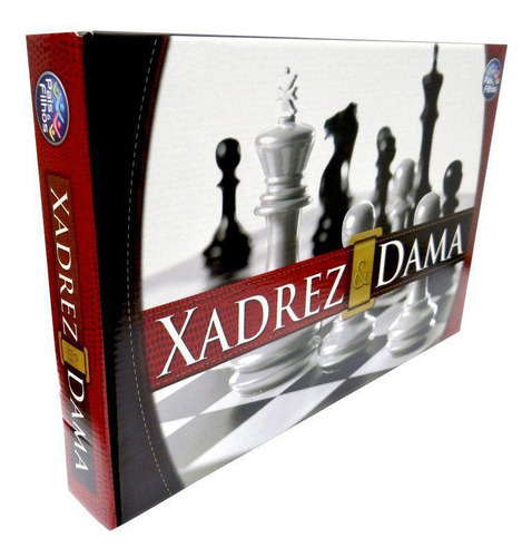 Jogo De Tabuleiro Xadrez E Dama Estratégia Em Dose Dupla