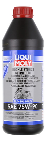 Liqui Moly 20012 Sae 75w-90 Gl-4 Aceite De Engranajes-1 Litr