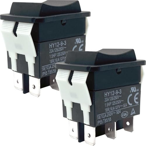 Interruptor Basculante De 2 Pzas 6 Pines 20 A 125/250 V Inte