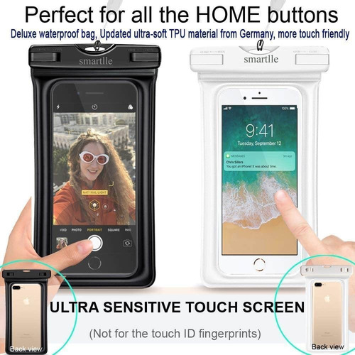 Imagen 2 de 6 de Funda Impermeable Smartlle Universal Para Teléfono Movil X2u