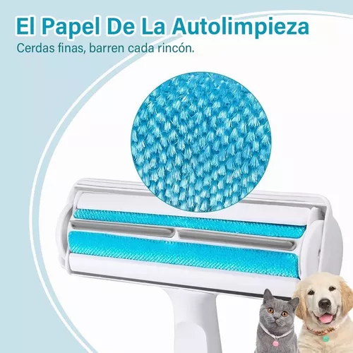 Rodillo removedor de pelo para perros y gatos, cepillo reutilizable para  eliminar el pelo de mascotas para perros, gatos, animales, fácil de limpiar