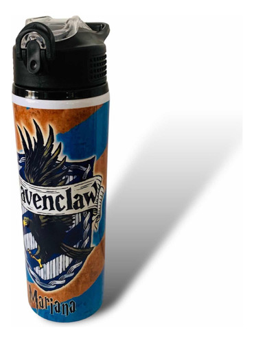 Cilindro Para Agua Diseño Ravenclaw Harry Potter Color Naranja