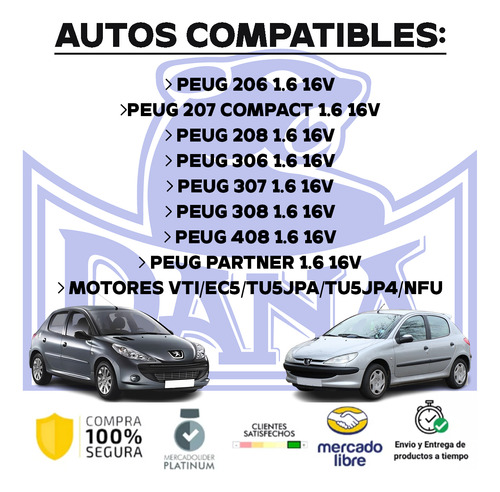 Distribución + Bomba Peugeot 207 1.6 16v 2009 2010 2011 2012