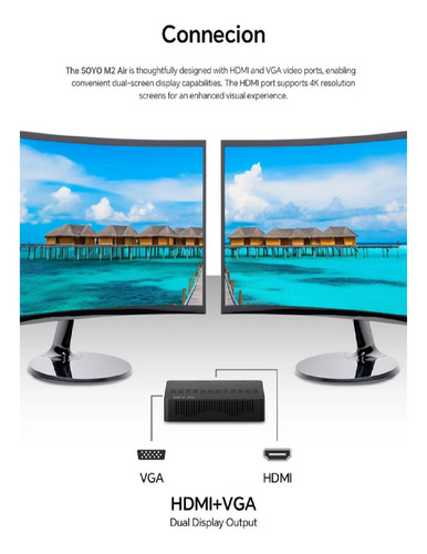 Mini Pc Soyo Intel N4000 6gb Ram 128gb Rom Windows 11 Bivolt