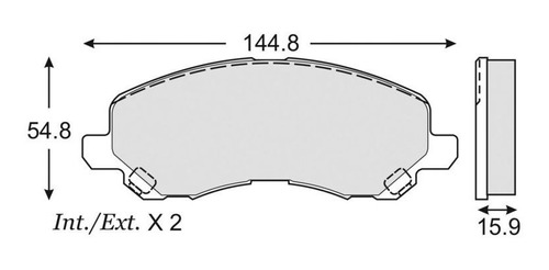 Balatas De Disco Del Mitsubishi Gt Eclipse 2003-2012 Fag