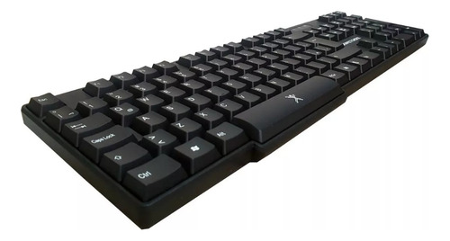Kit Teclado Mouse Inalambrico Antiderrames Pc-200994 Negro Negro